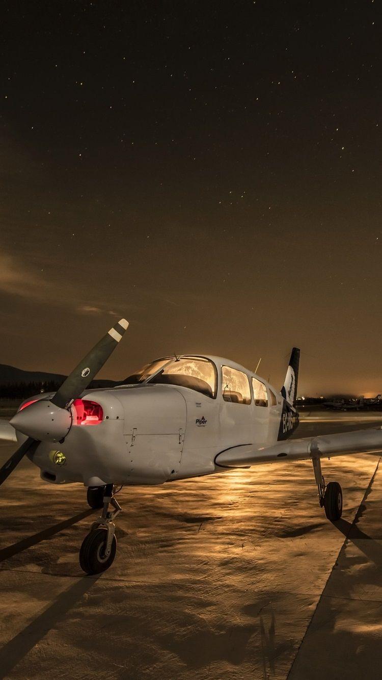 750x1334 Plane, Airport, Night 750x1334 IPhone 8 7 6 6S Wallpaper, Background, Picture, Image