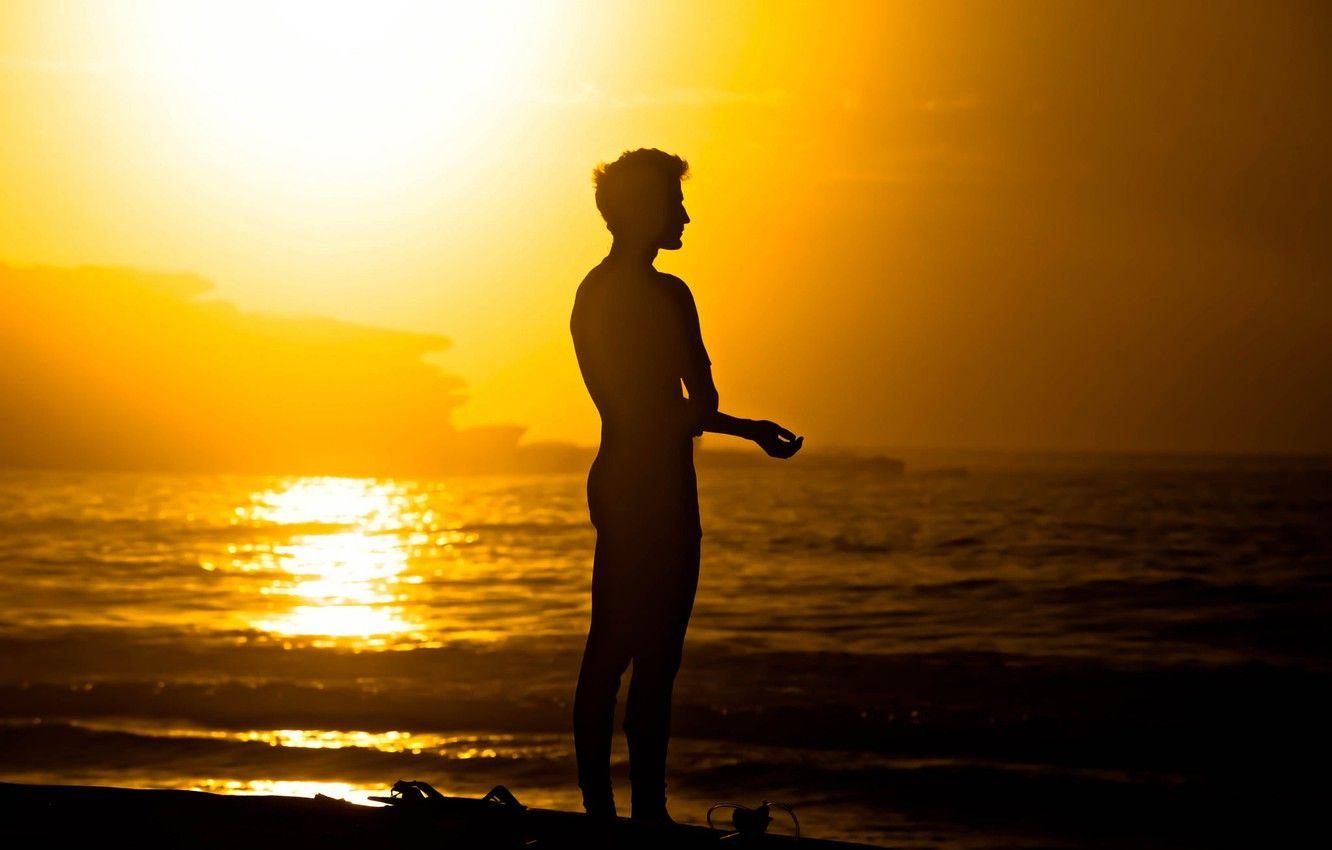 1332x850 Wallpaper waves, summer, beach, sea, ocean, morning, man, sunrise, surf, serenity, seaside, surfer, silhouette, peaceful, surfboard, sunny image for desktop, section настроения