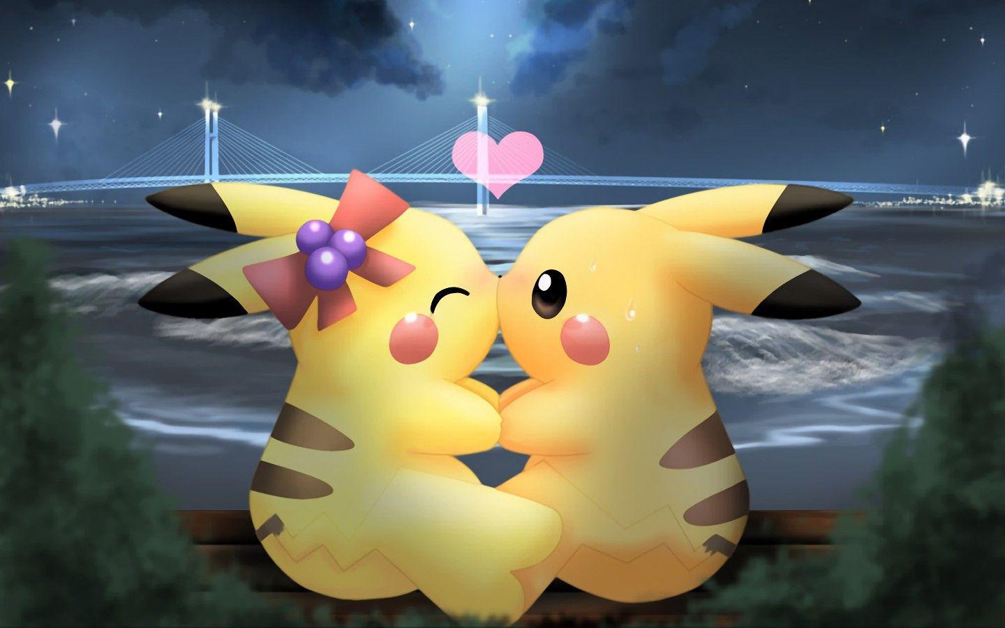 1440x900 Pikachu Pokemon Love. dibujos de pokemon. Pokémon