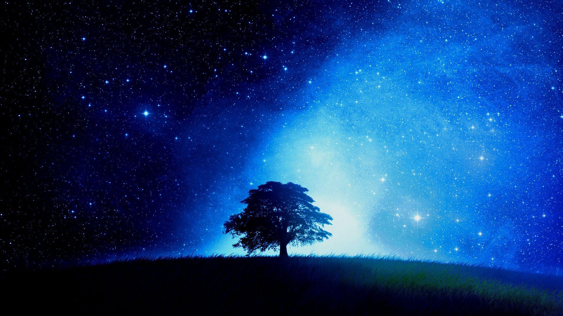 Bức hình nền đêm xanh lam sẽ mang đến cho bạn cảm giác thư giãn và yên bình. Hình ảnh của bầu trời đêm, những ngôi sao và ánh trăng được phối hợp hài hòa với nhau tạo nên một bức tranh tự nhiên tuyệt đẹp. Hãy để hình nền này làm cho màn hình máy tính của bạn thêm phần độc đáo và đẹp mắt.