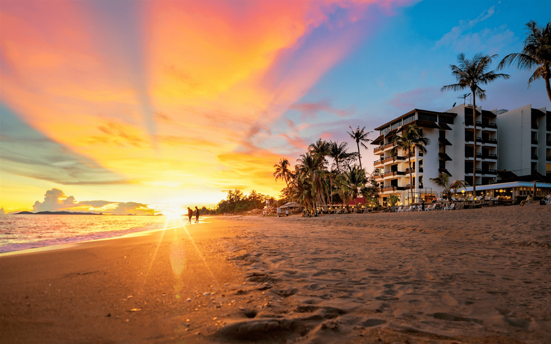 1920x1200 Download wallpaper Pattaya, Gulf of Thailand, beach, coast