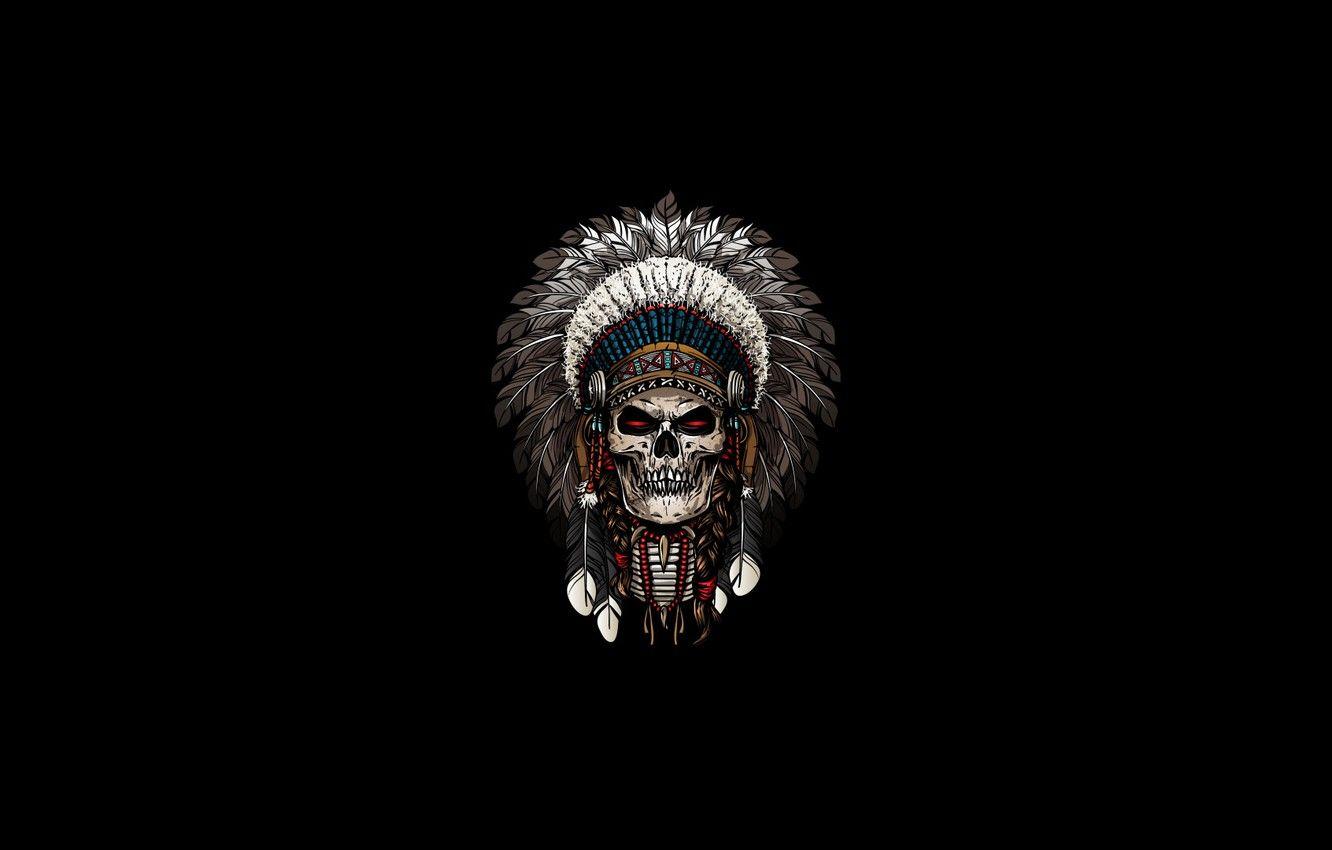 Indian Skull Wallpaper