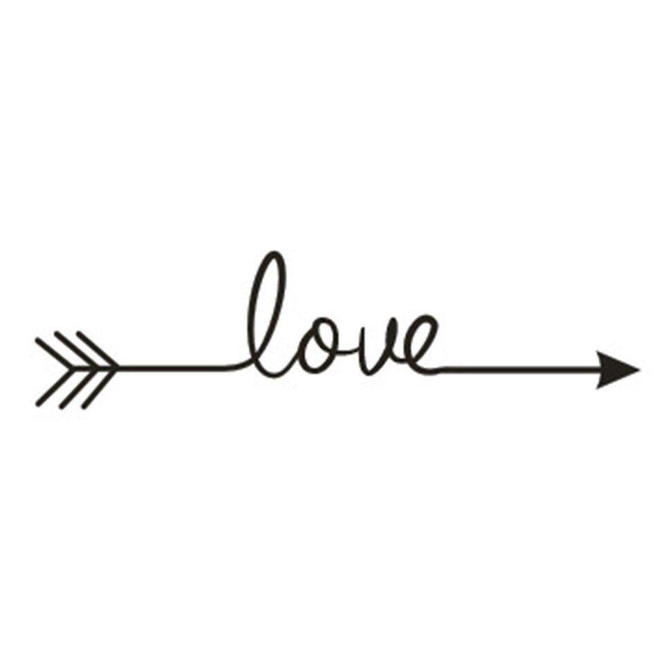 960x960 PVC Wallpaper for living room Love Arrow Decal Poster Bedroom
