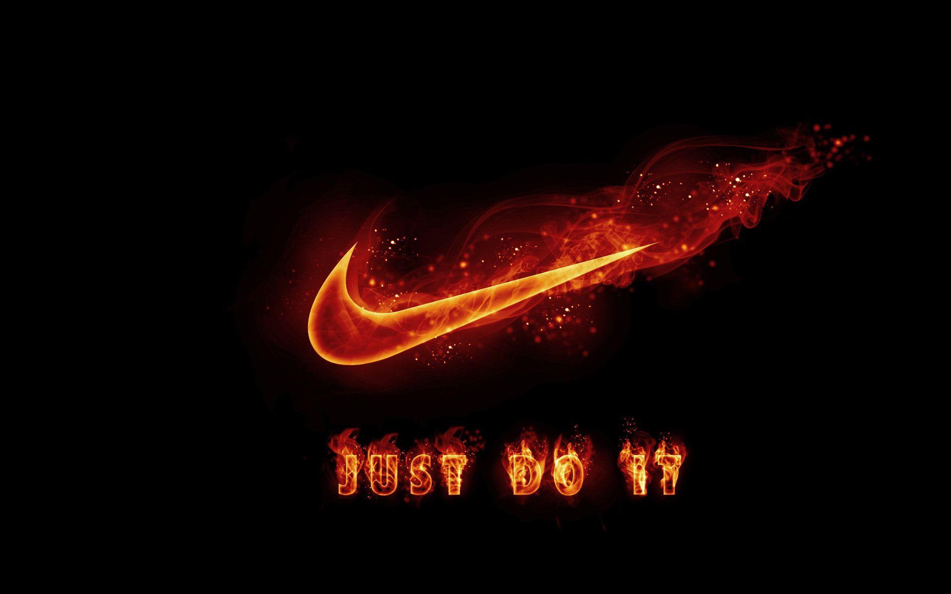 neon red nike sign