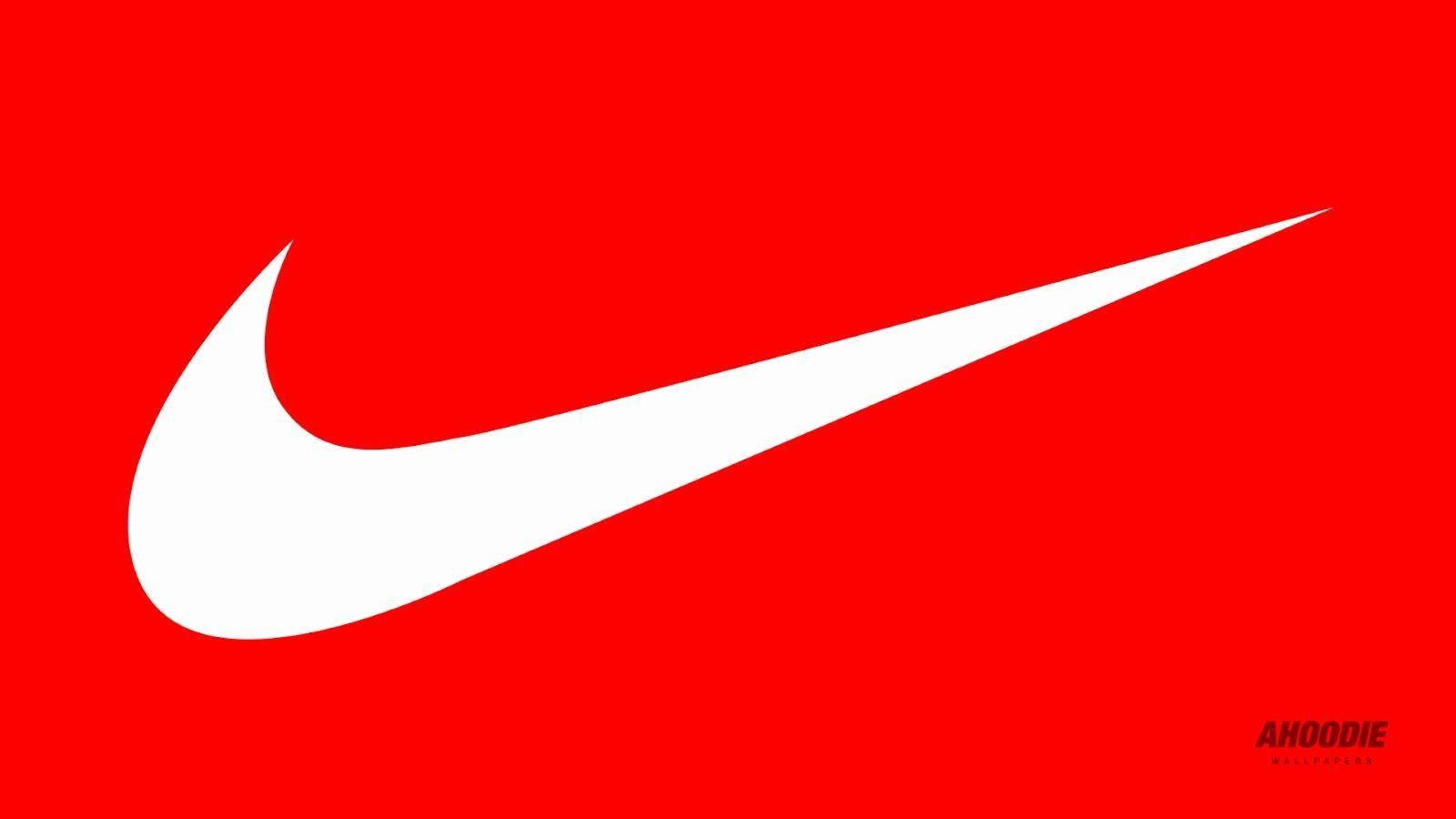 red nike sign