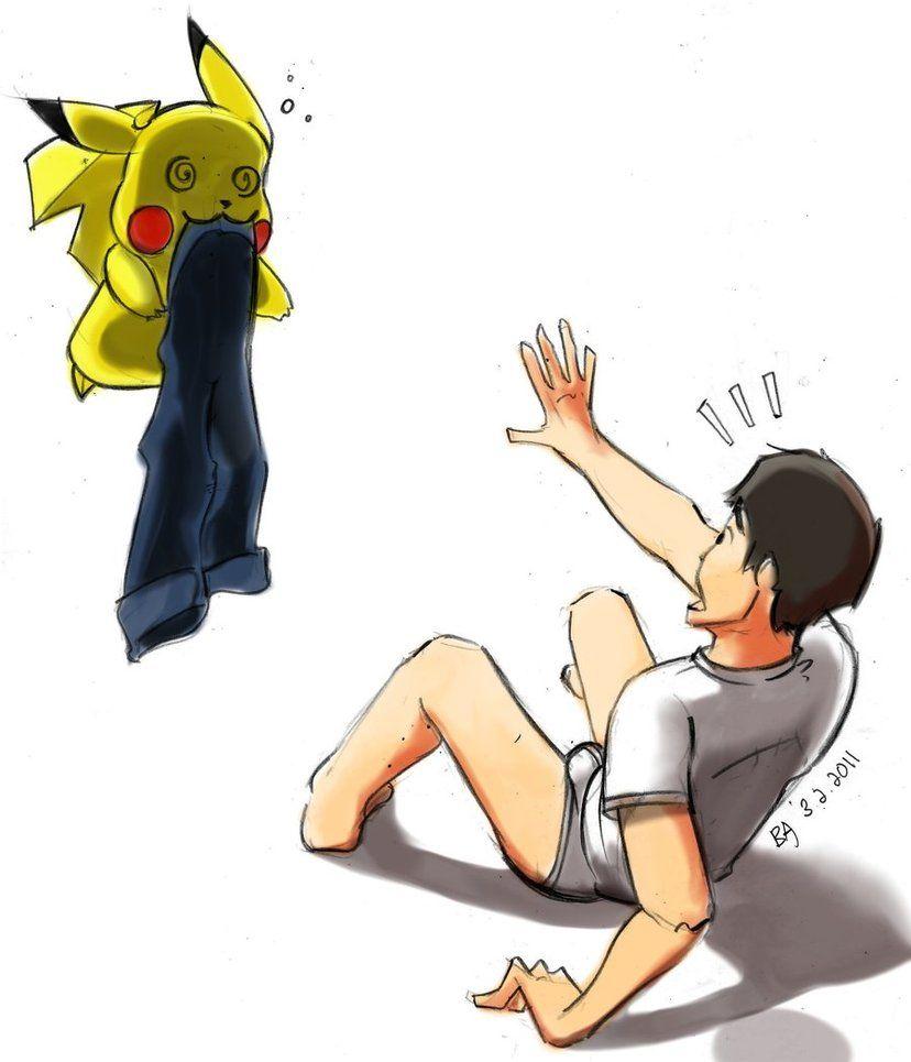 828x965 Evil Pikachu coloured