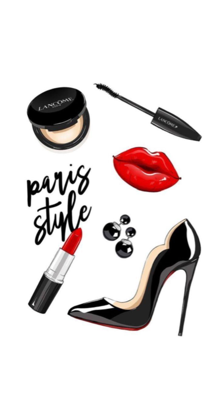 736x1308 Decoración. Makeup illustration, Fashion wallpaper, Girly art