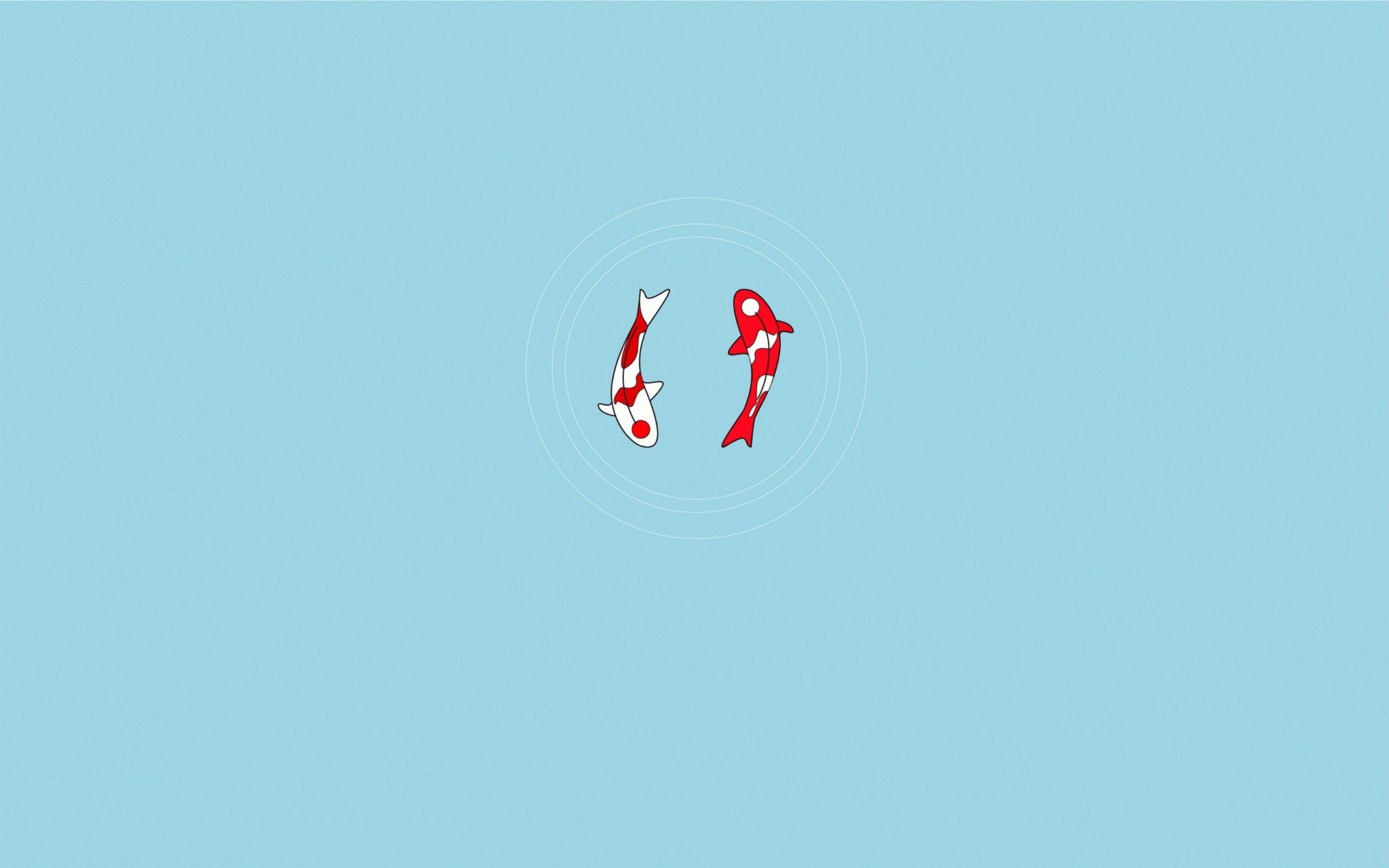2560x1600 Fishes Minimal Wallpaper - [2560x1600]