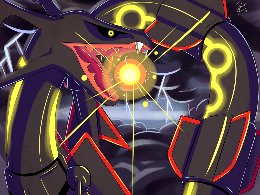 Pixilart - SHINY MEGA RAYQUAZA by QuanPham