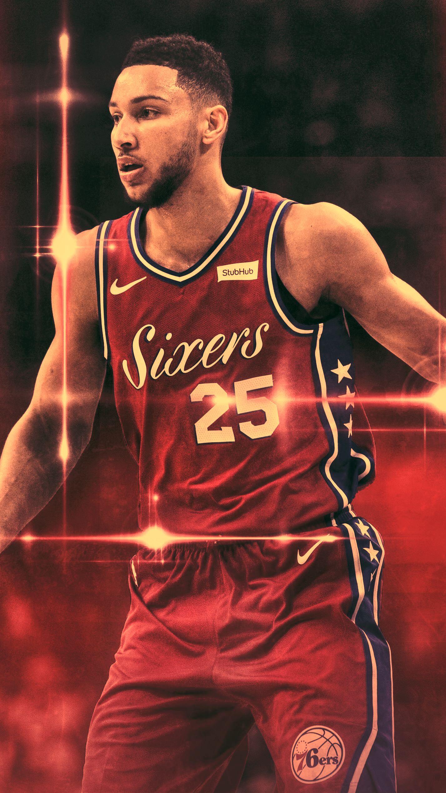 1428x2534 Go Sixers! iPhone Wallpaper Ben Simmons Topic