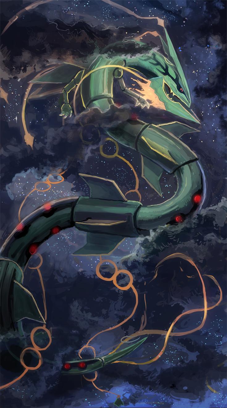 735x1320 Rayquaza Wallpaper (735x1320 px)