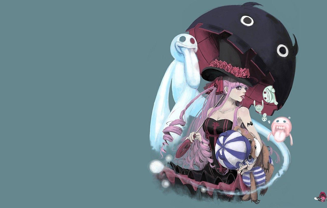1332x850 Wallpaper girl, zombie, game, ghost, One Piece, pink hair, bear