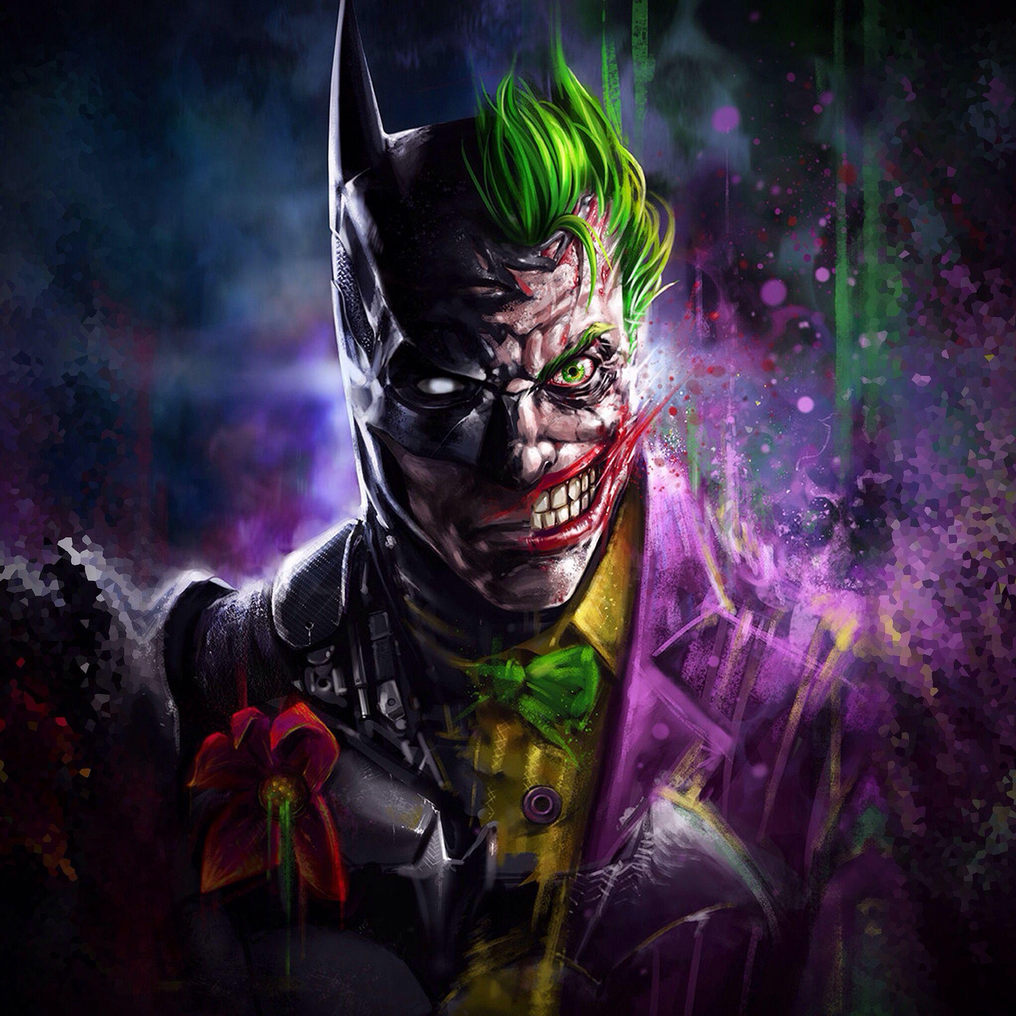 2048x2048 Batman Joker Art, HD Superheroes, 4k Wallpaper, Image