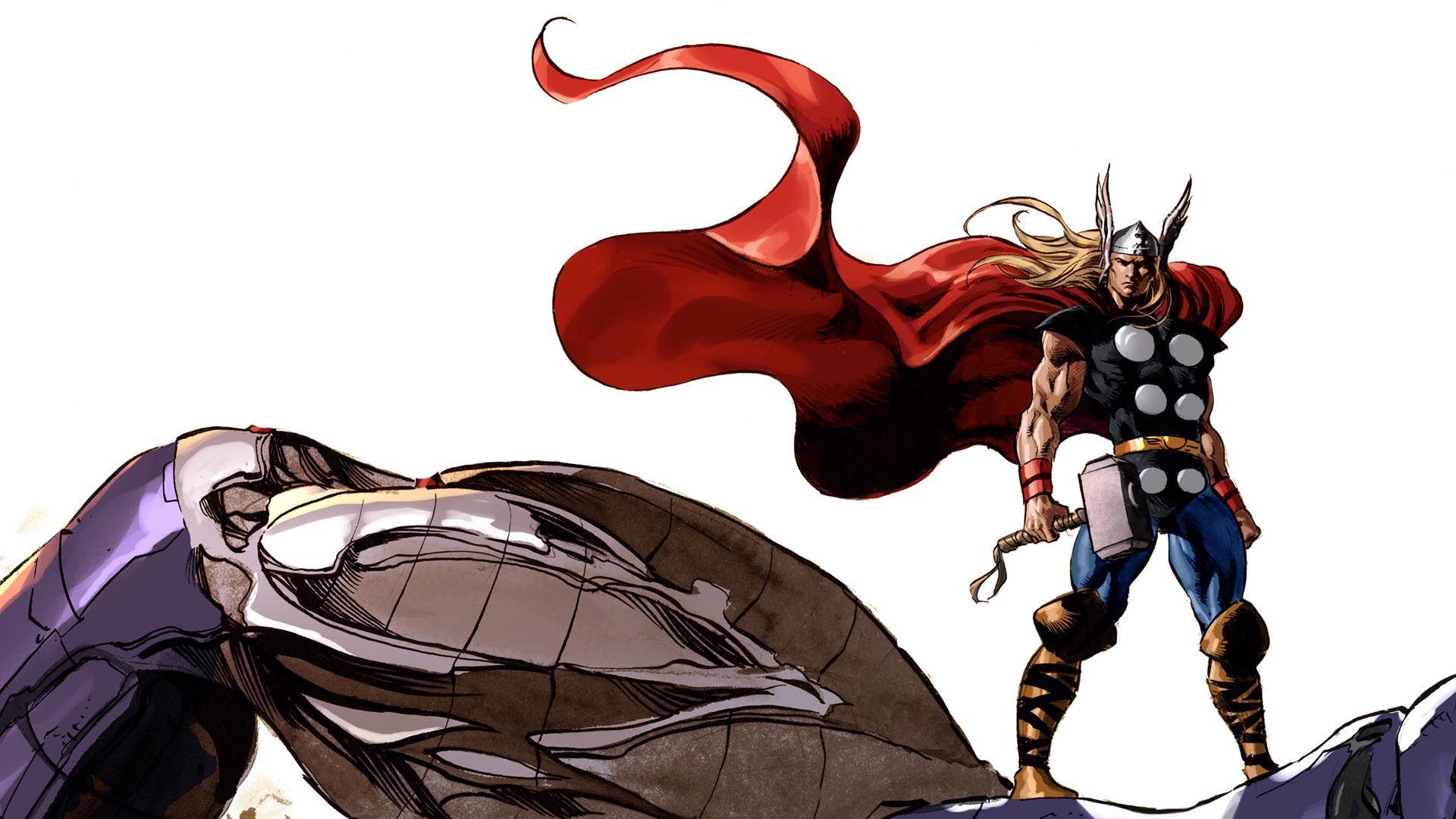 1920x1080 Thor vs Shazam (New 52)