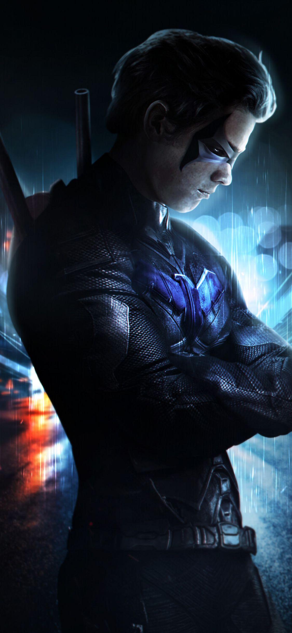 Fan Art I designed this Nightwing wallpaper for my iPhone last night  Thought Id share it in case anyone else would like to use it  rDCcomics