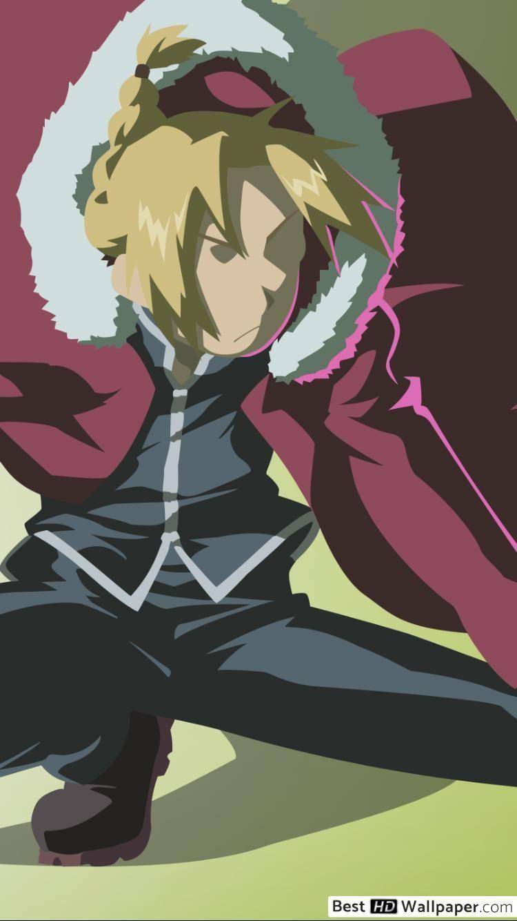 750x1334 Fullmetal Alchemist BrotherHood Elric (Minimalist) HD wallpaper download