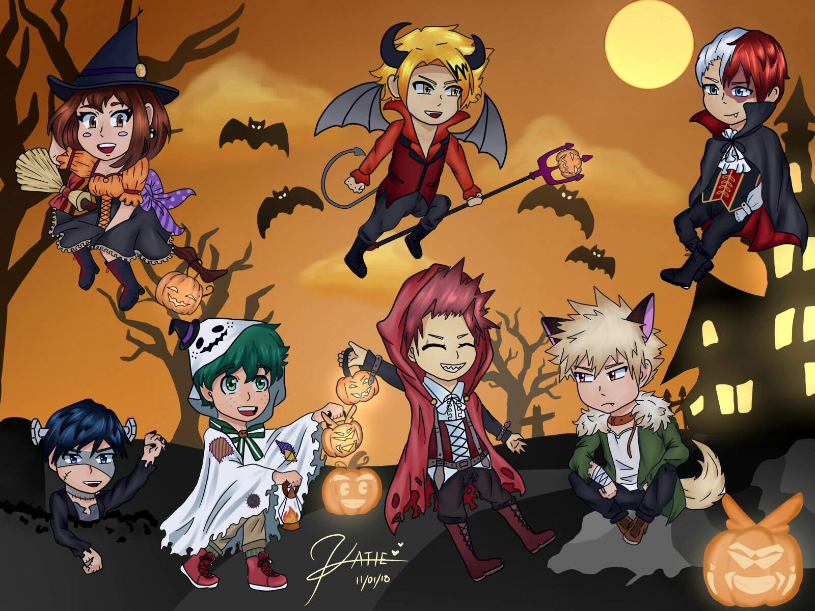 1600x1200 My Hero Academia Chibi Wallpaper