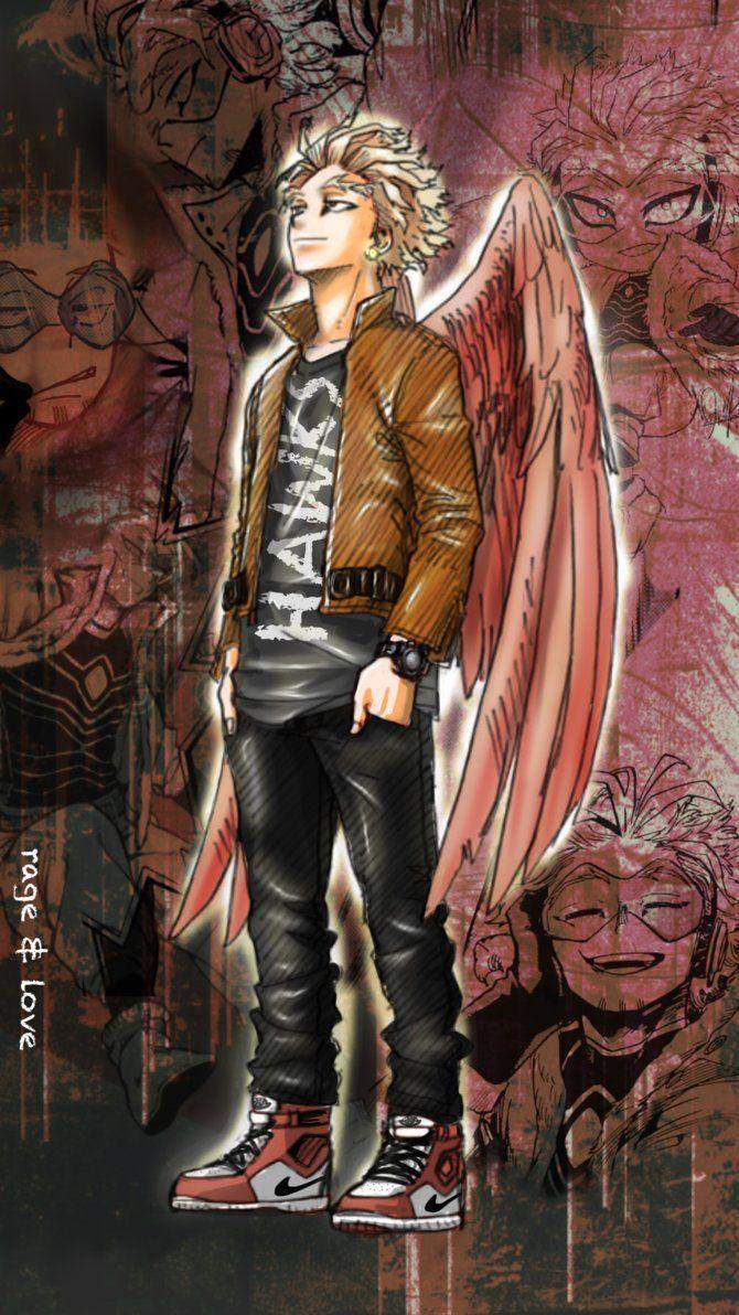 670x1192 Hawks Bnha PC Wallpaper