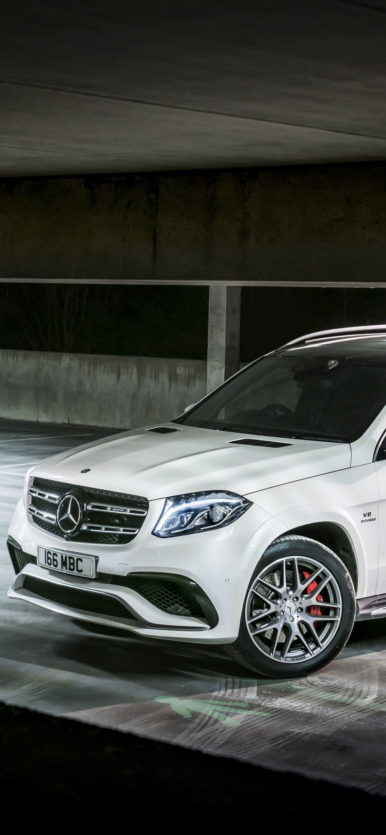 1242x2688 Mercedes Benz AMG X166 White SUV Car 1242x2688 IPhone 11 Pro XS Max Wallpaper, Background, Picture, Image