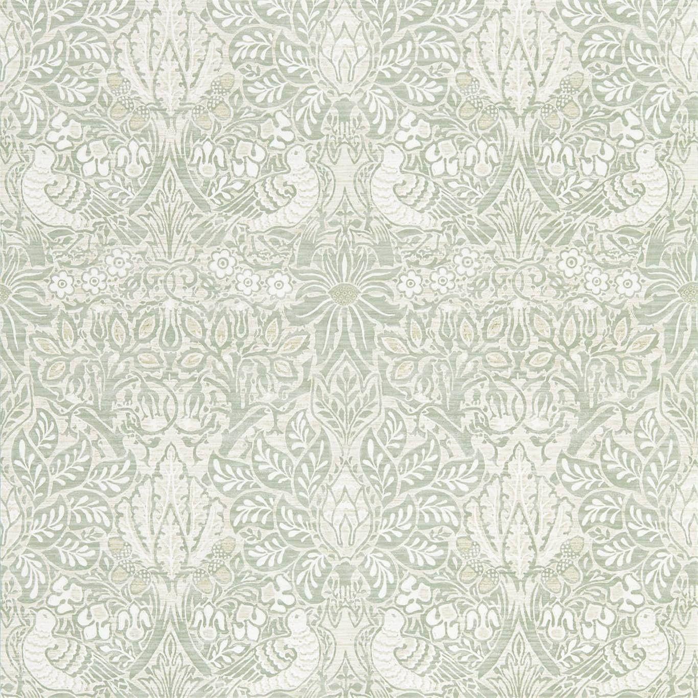 1366x1366 Morris & Co Pure Dove & Rose Grey Blue Wallpaper 216522