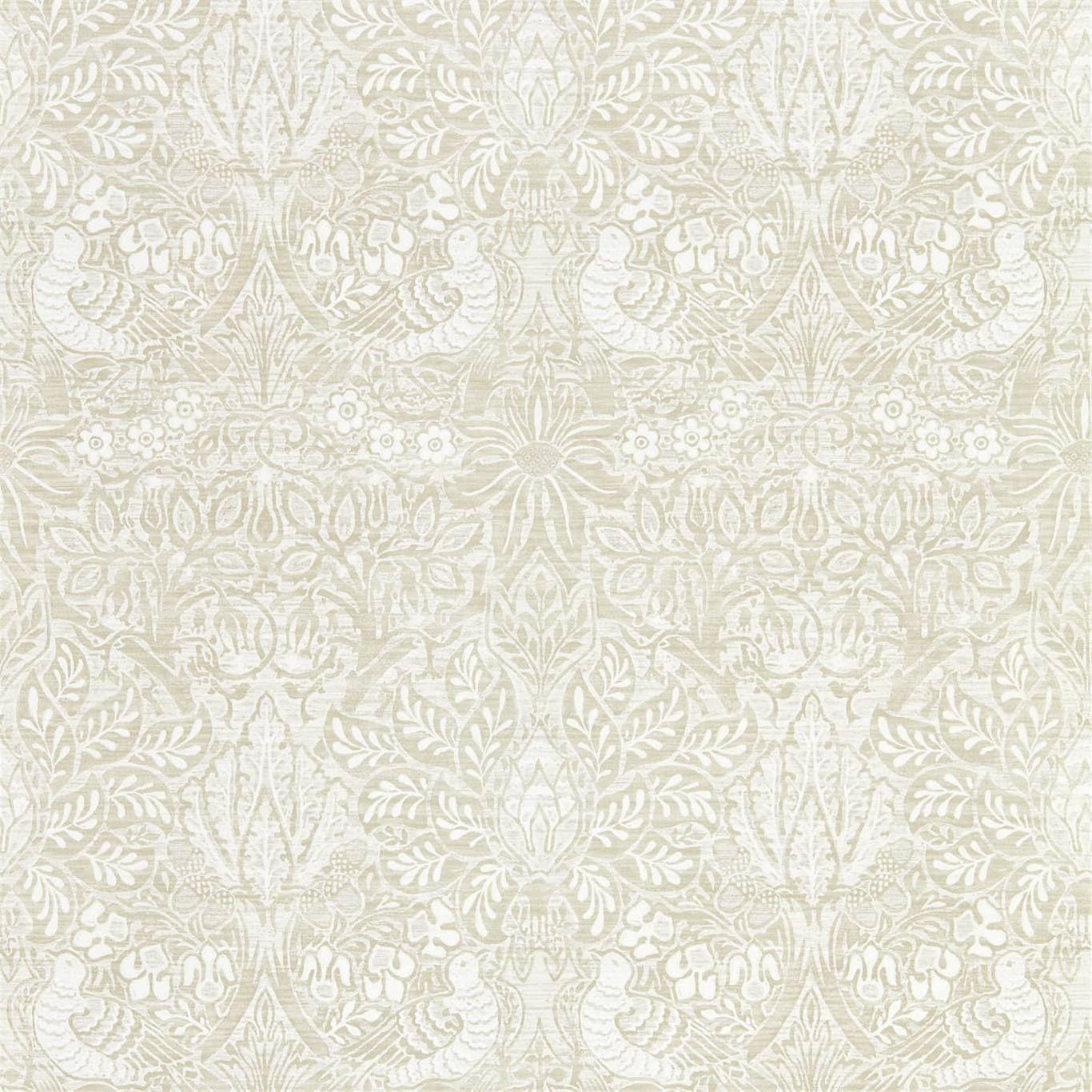 1366x1366 Traditional wallpaper MORRIS NORTH : PURE DOVE & ROSE