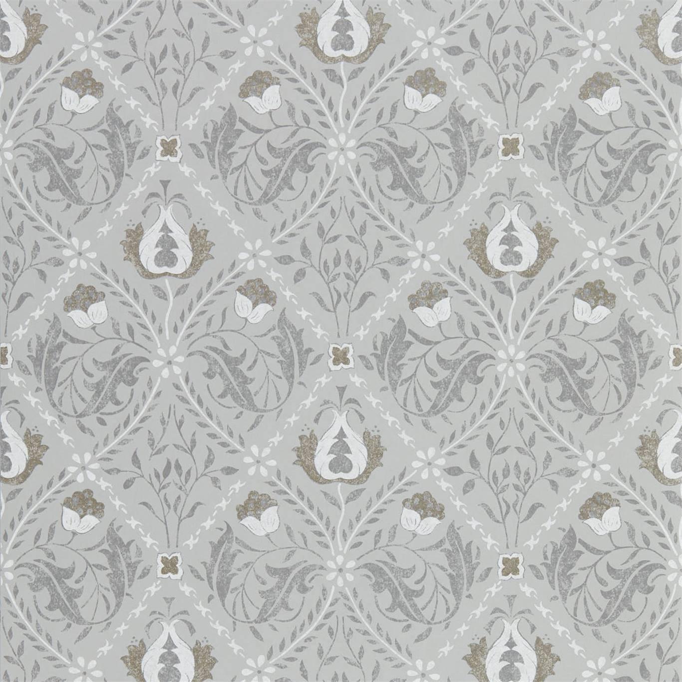 1366x1366 William Morris & Co Pure Trellis 216528 Wallpaper. Lightish Grey