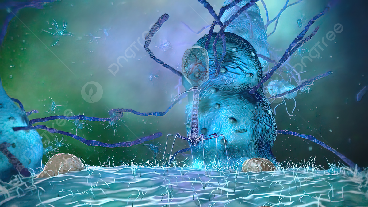 1200x675 Bacteriophage Virus In 3D Illustration Eliminates Bacteria Microbiota Microbiology Bacterial Photo, Microbiota, Microbiology, Bacterial Background Image And Wallpaper for Free Download
