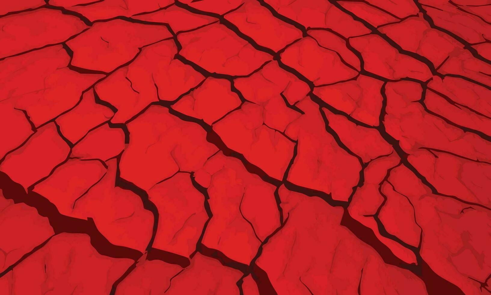 1633x980 Dried cracked earth red soil ground texture background, Bad environment vector concept