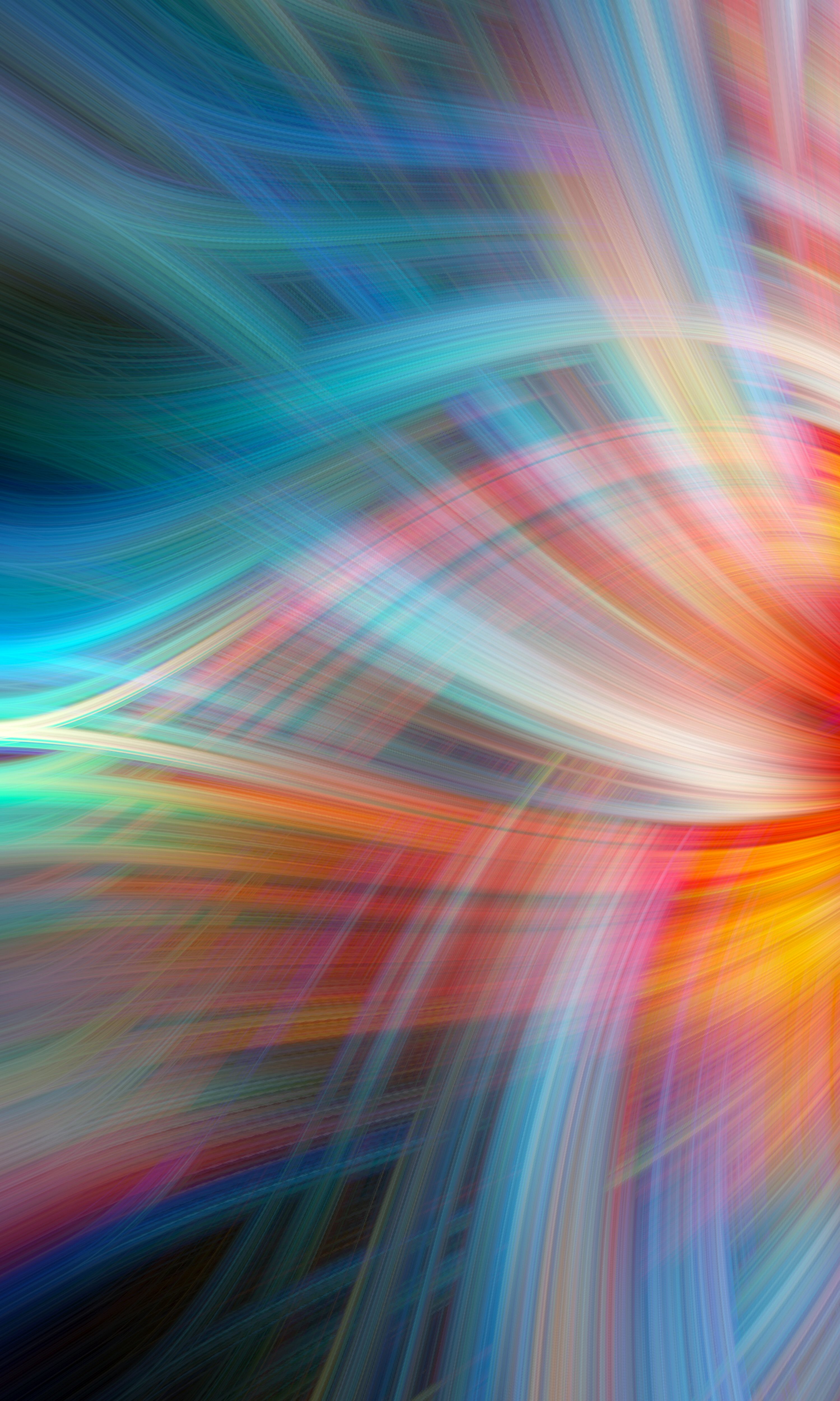 3000x5000 Download wallpaper 3000x5000 rays, colorful, tangled, intersection, abstraction HD background