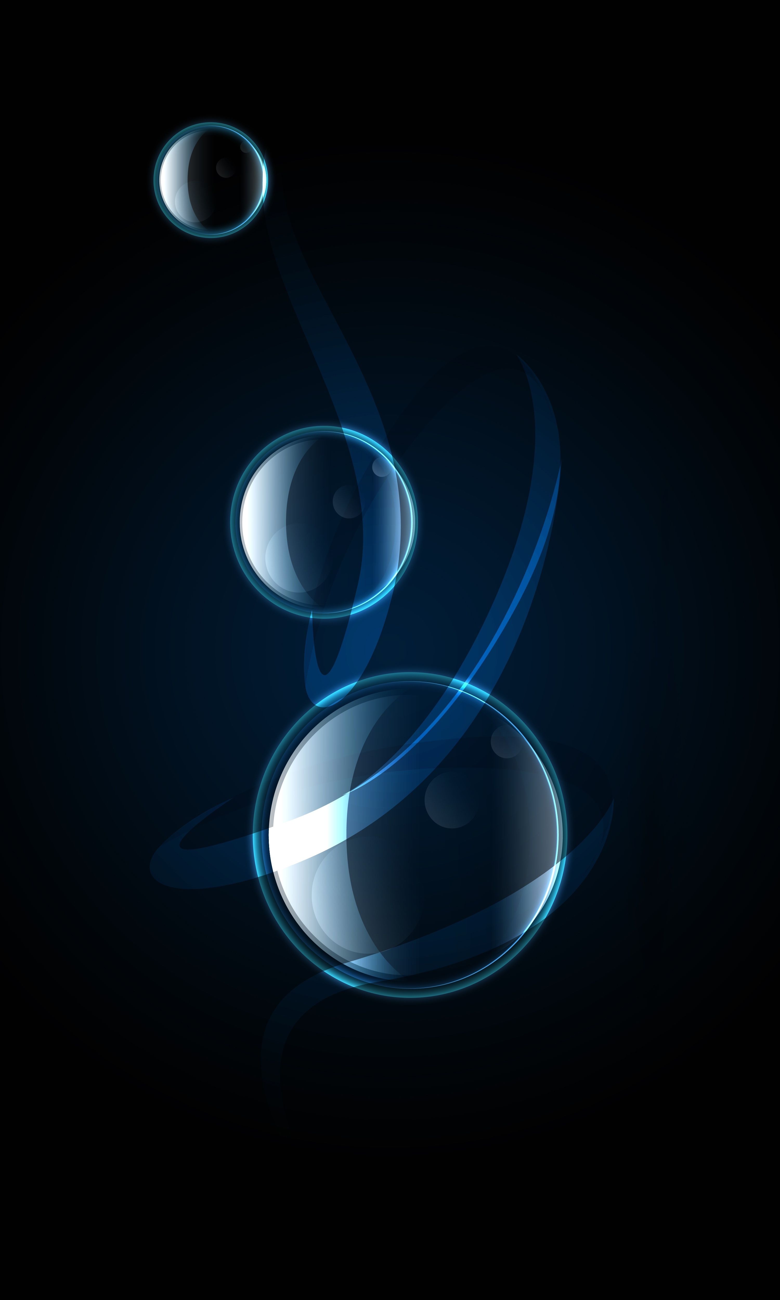 3000x5000 Wallpaper Black and White Round Illustration, Background Free Image