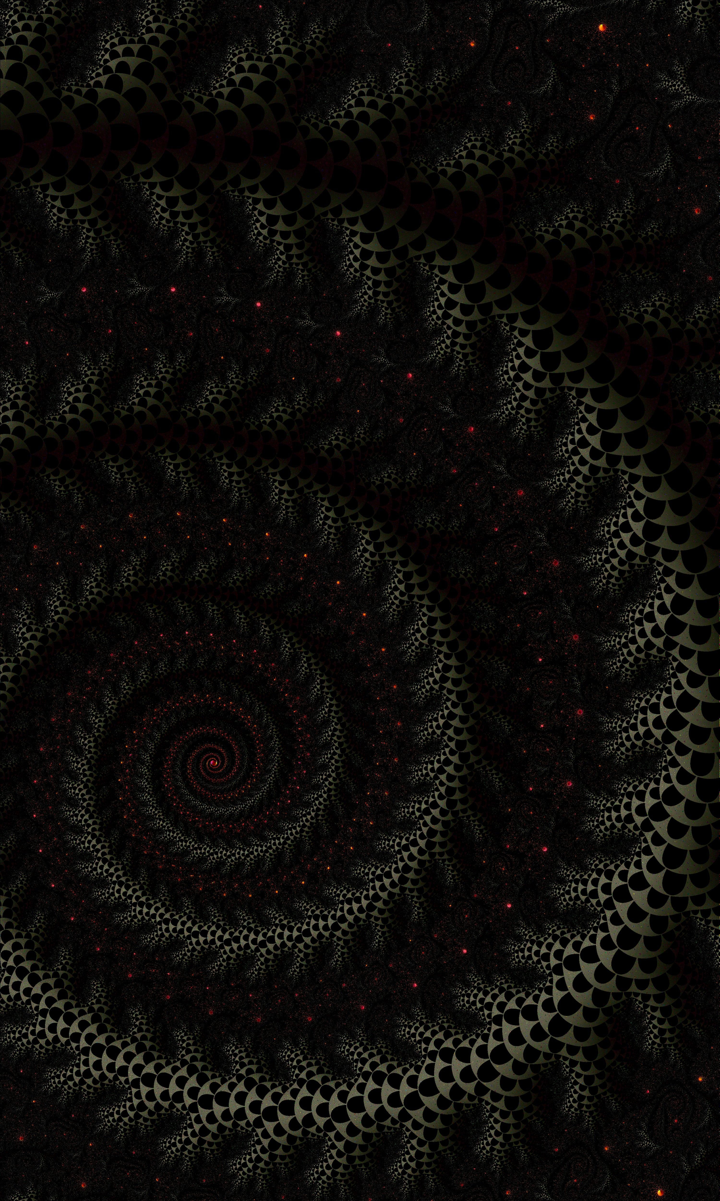 3000x5000 Wallpaper Black and Purple Round Illustration, Background Free Image
