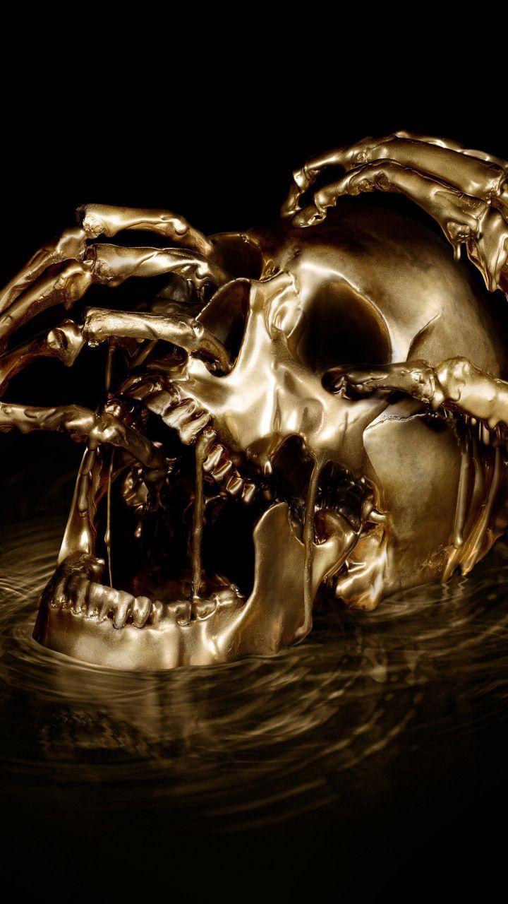 720x1280 Skull, horror, black sails, digital art, 720x1280 wallpaper