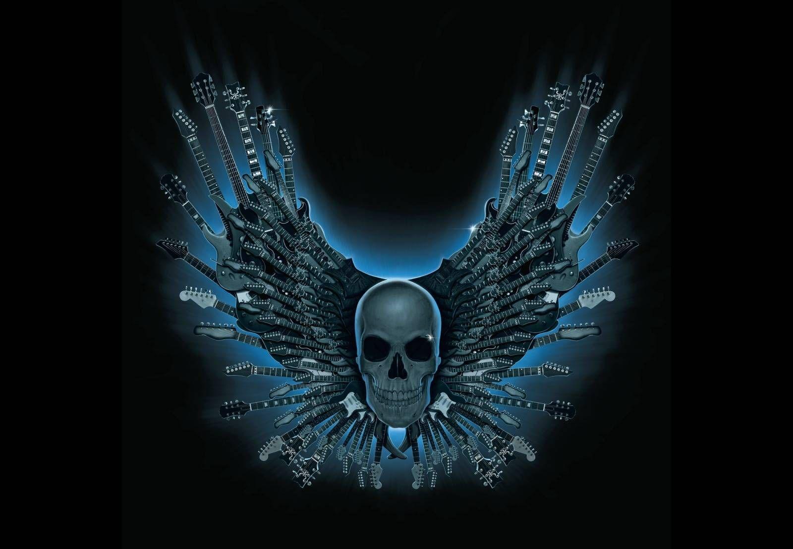 1600x1108 Metallic Skull Wallpaper