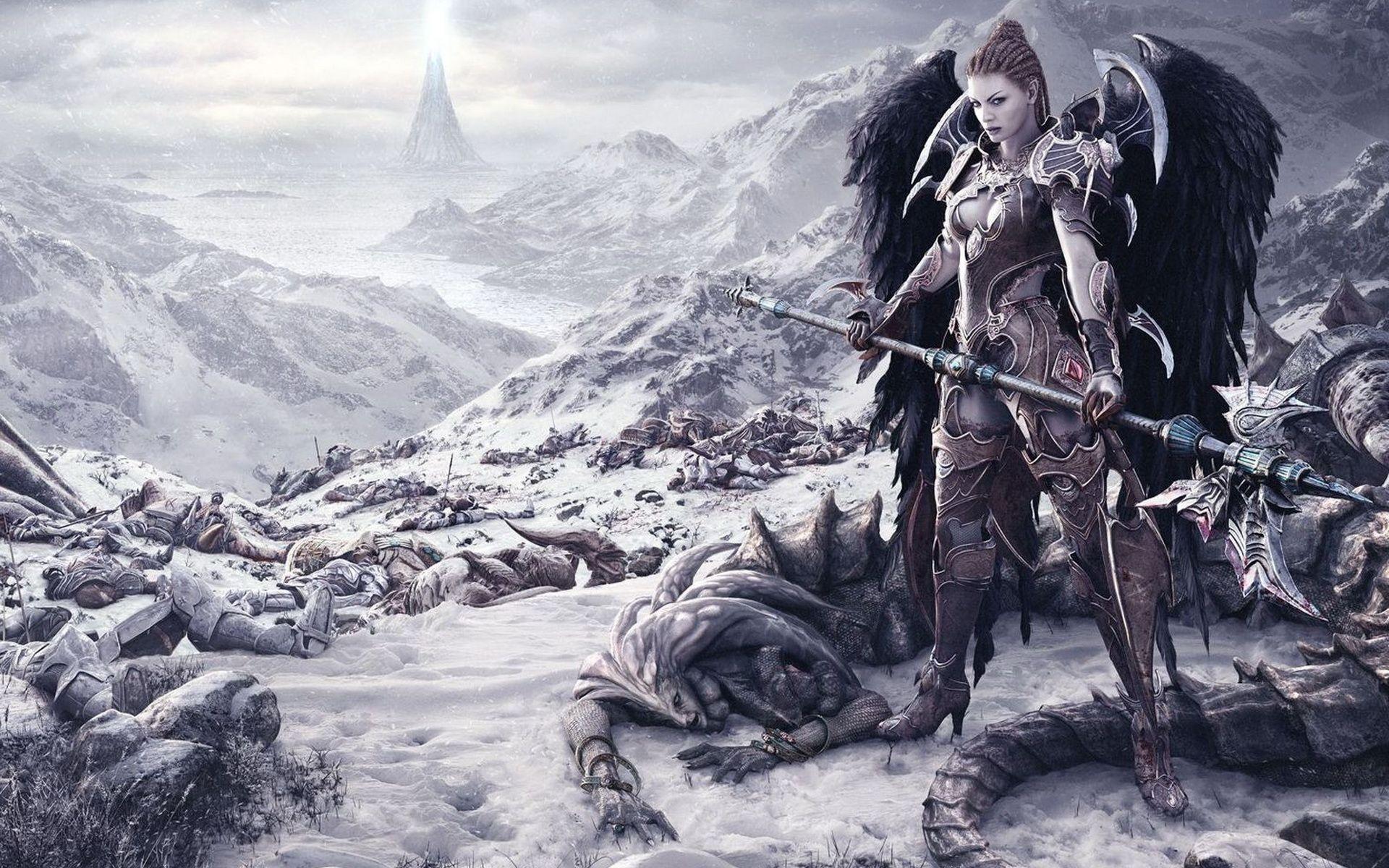 1920x1200 Angel Warrior Computer Wallpaper, Desktop Backgroundx1200