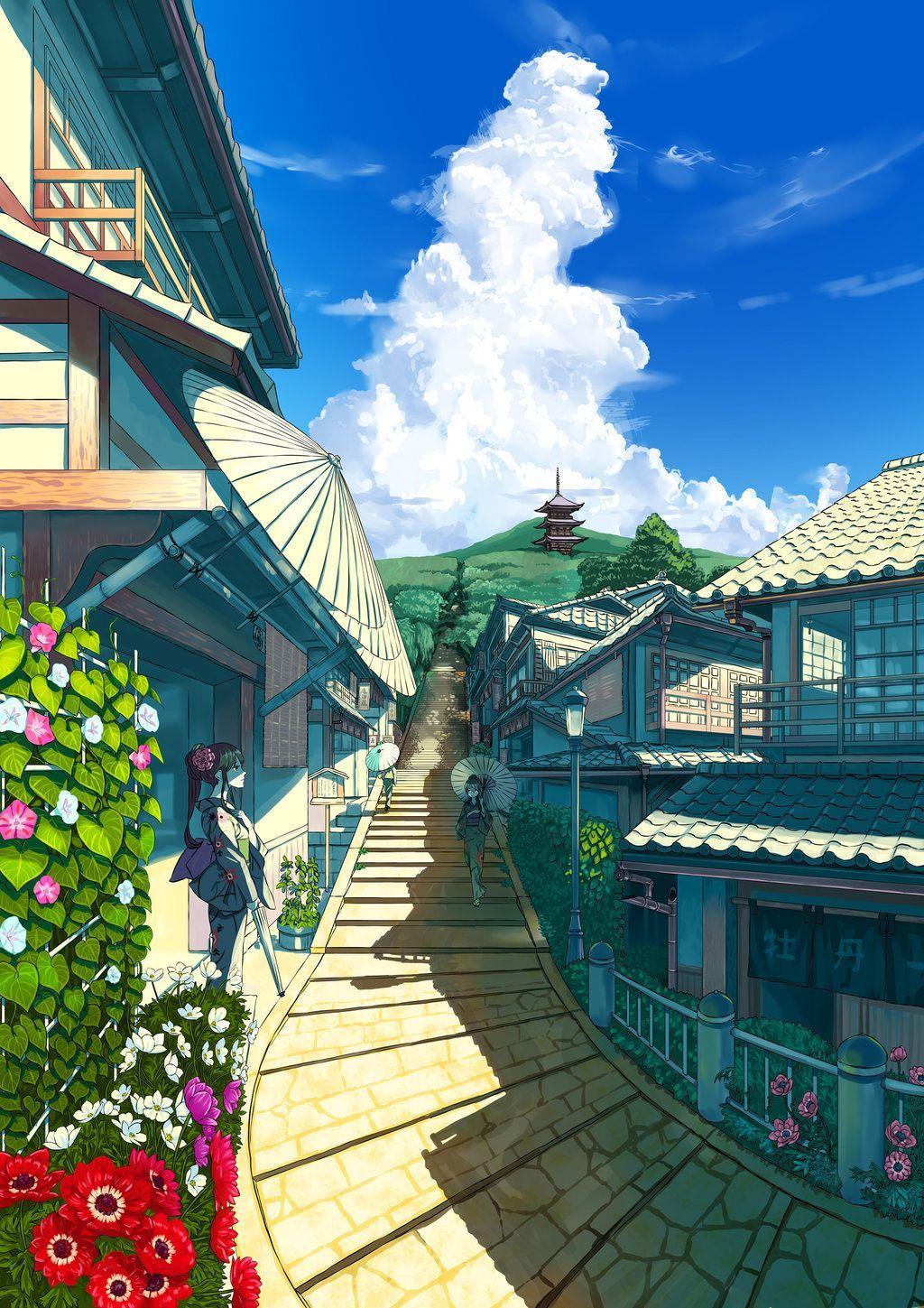 1024x1449 Japanese summer. Anime