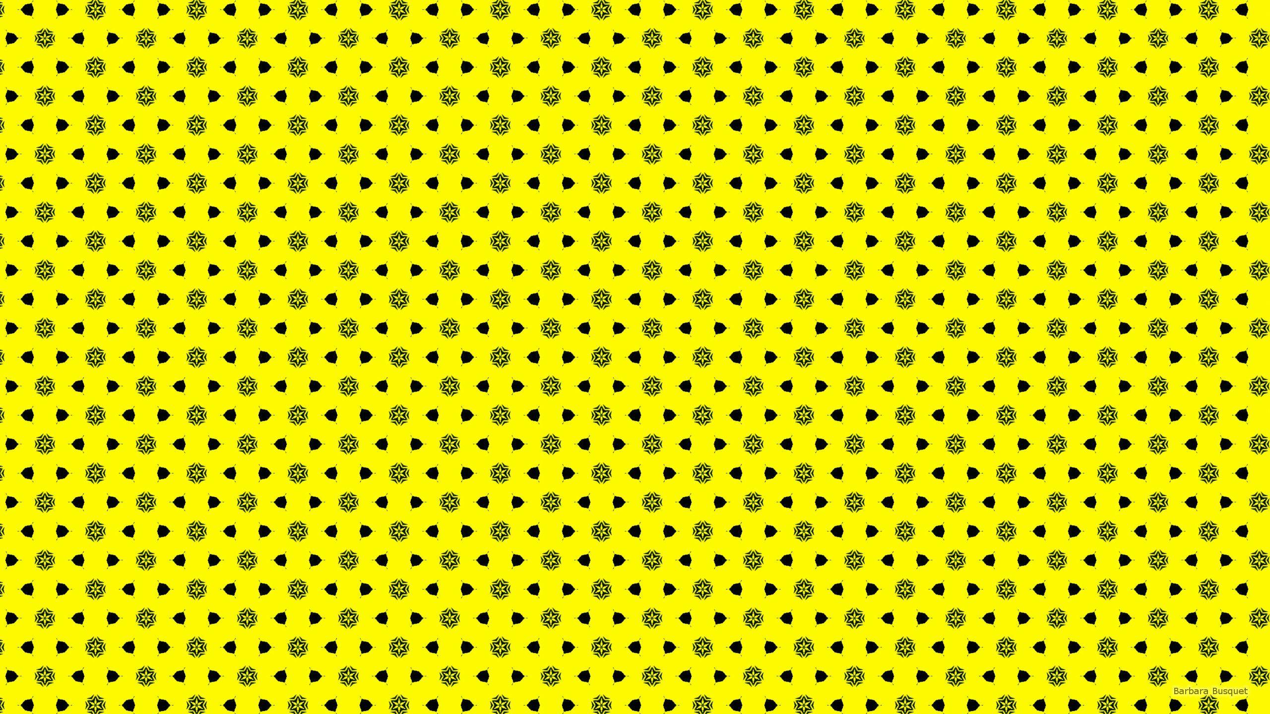 2560x1440 Yellow pattern background. Barbara's HD Wallpaper