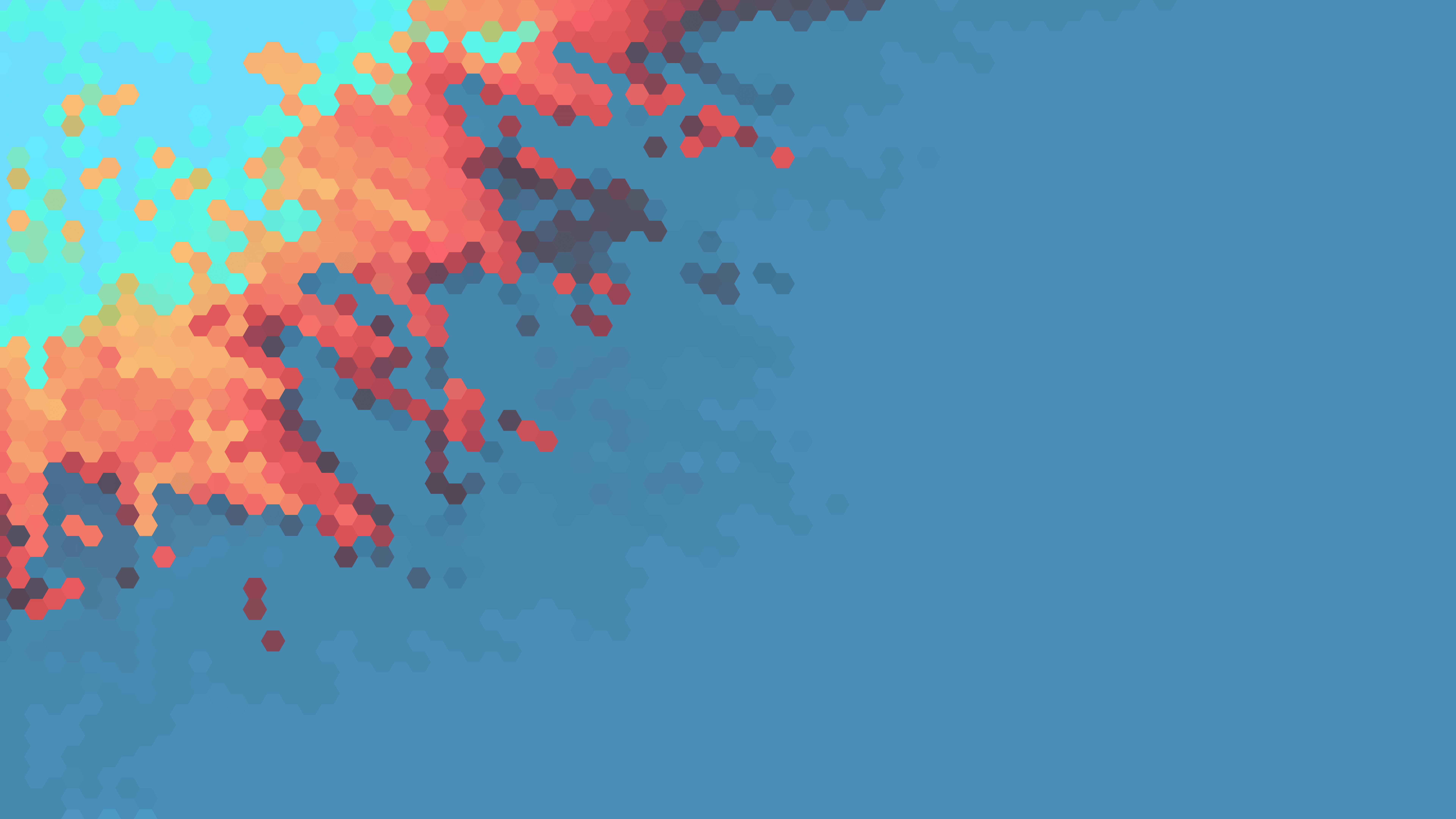 7680x4320 OC] Burning Hexagons [7680x4320]
