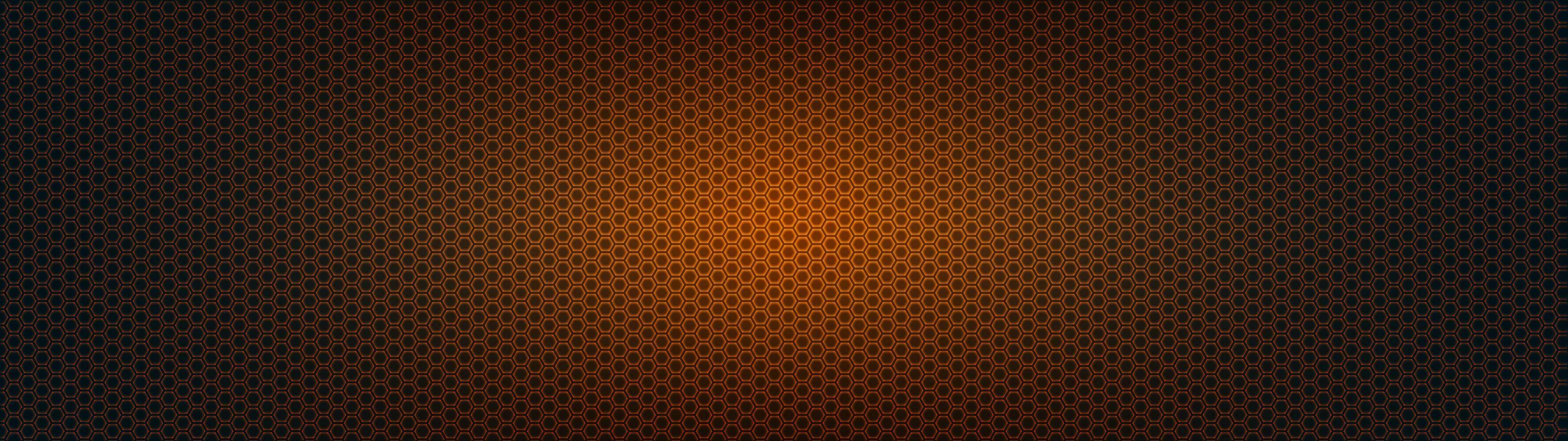 3840x1080 #multiple display, #abstract, #pattern, #hexagon