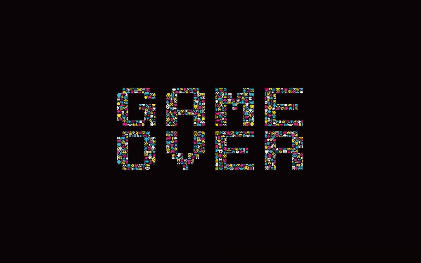 1440x900 Game Over Poster desktop PC and Mac wallpaper