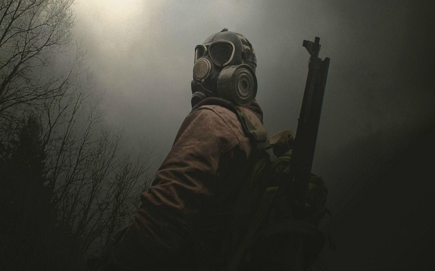 1440x900 Download 1440x900 Dark Gas Mask Wallpaper Background