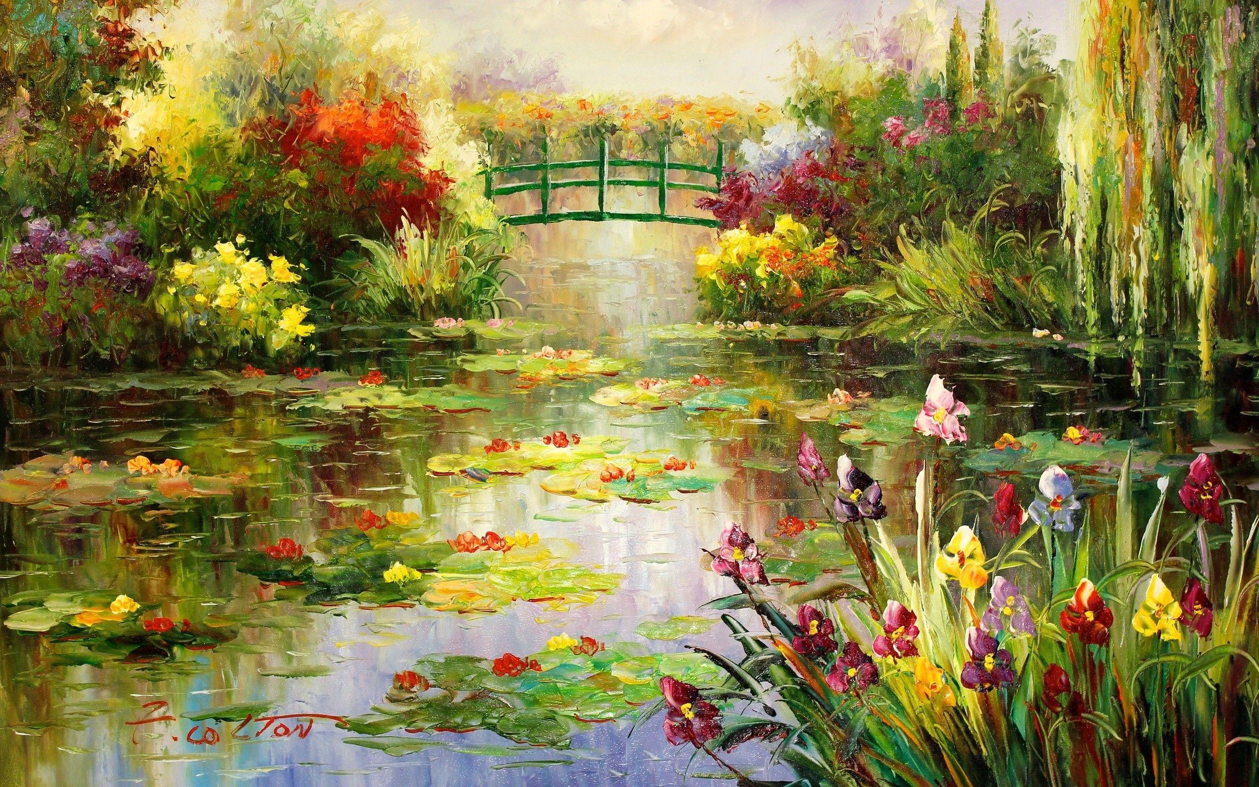  Monet  Garden Wallpapers  Top Free Monet  Garden 