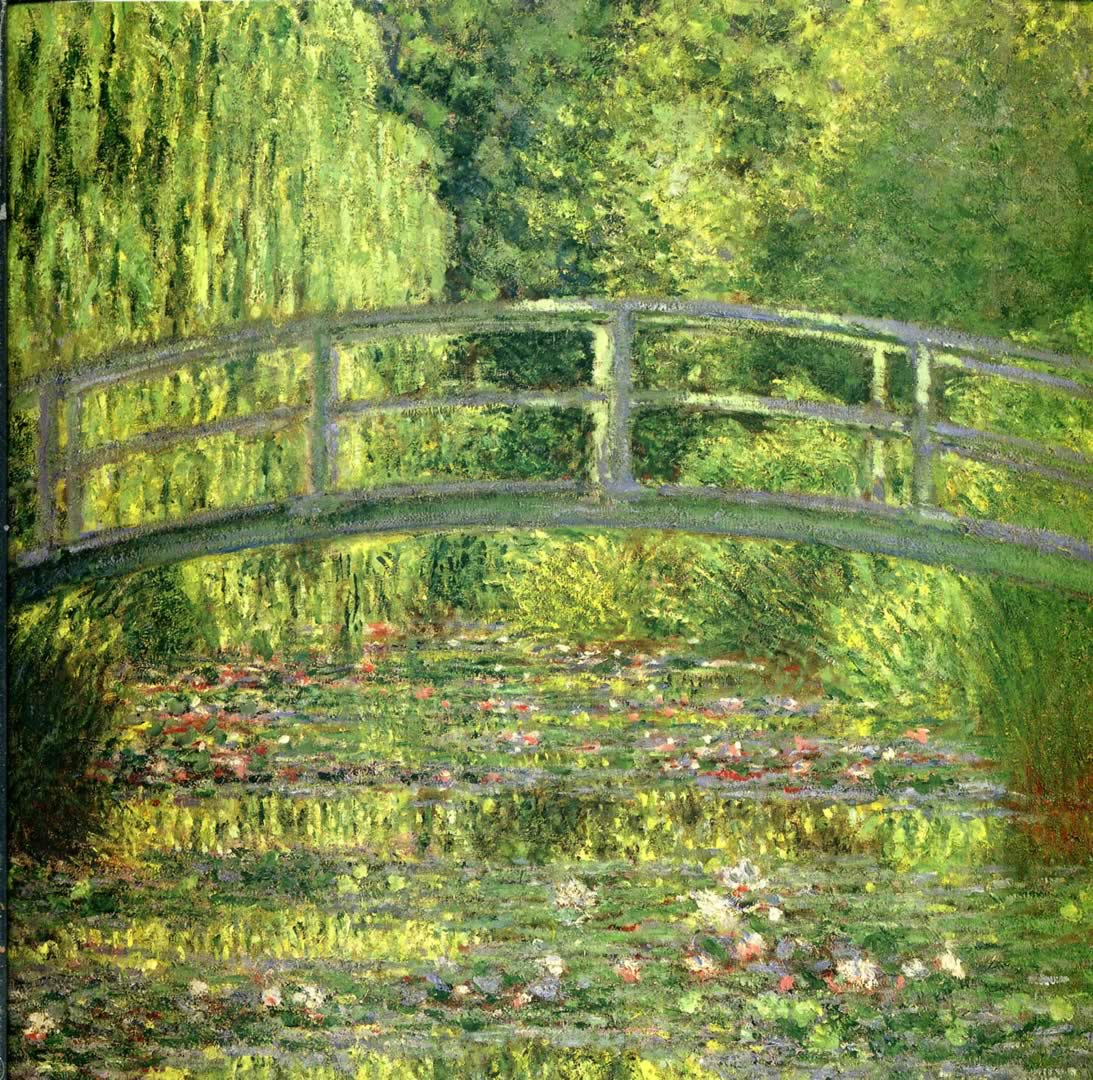 1093x1080 Claude Monet the Japanese Bridgewallpaper. Monet Wallpaper, Impressionist Monet Wallpaper and Monet Paintings Wallpaper