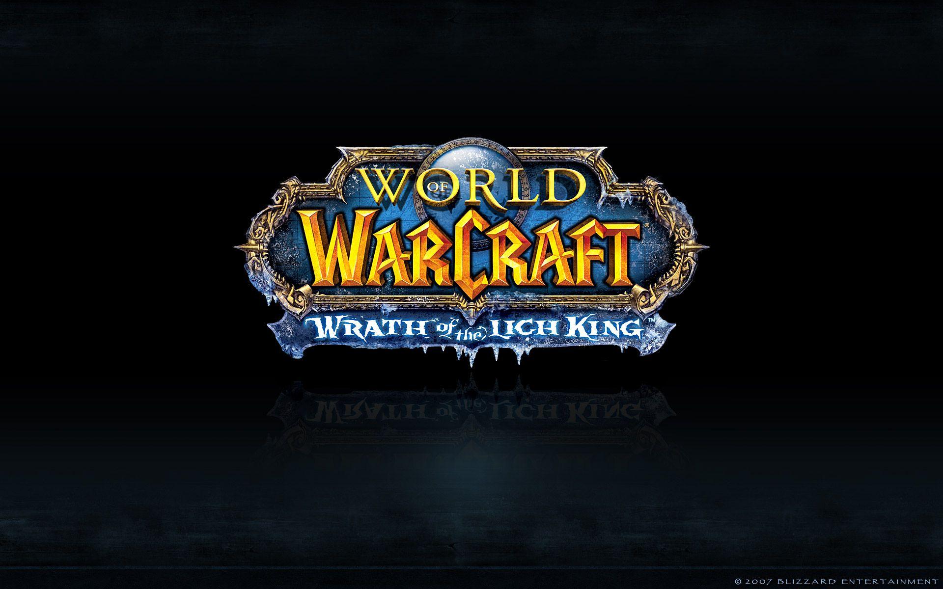 1920x1200 World Of Warcraft Wrath Of The Lich King Logo hình nền HD