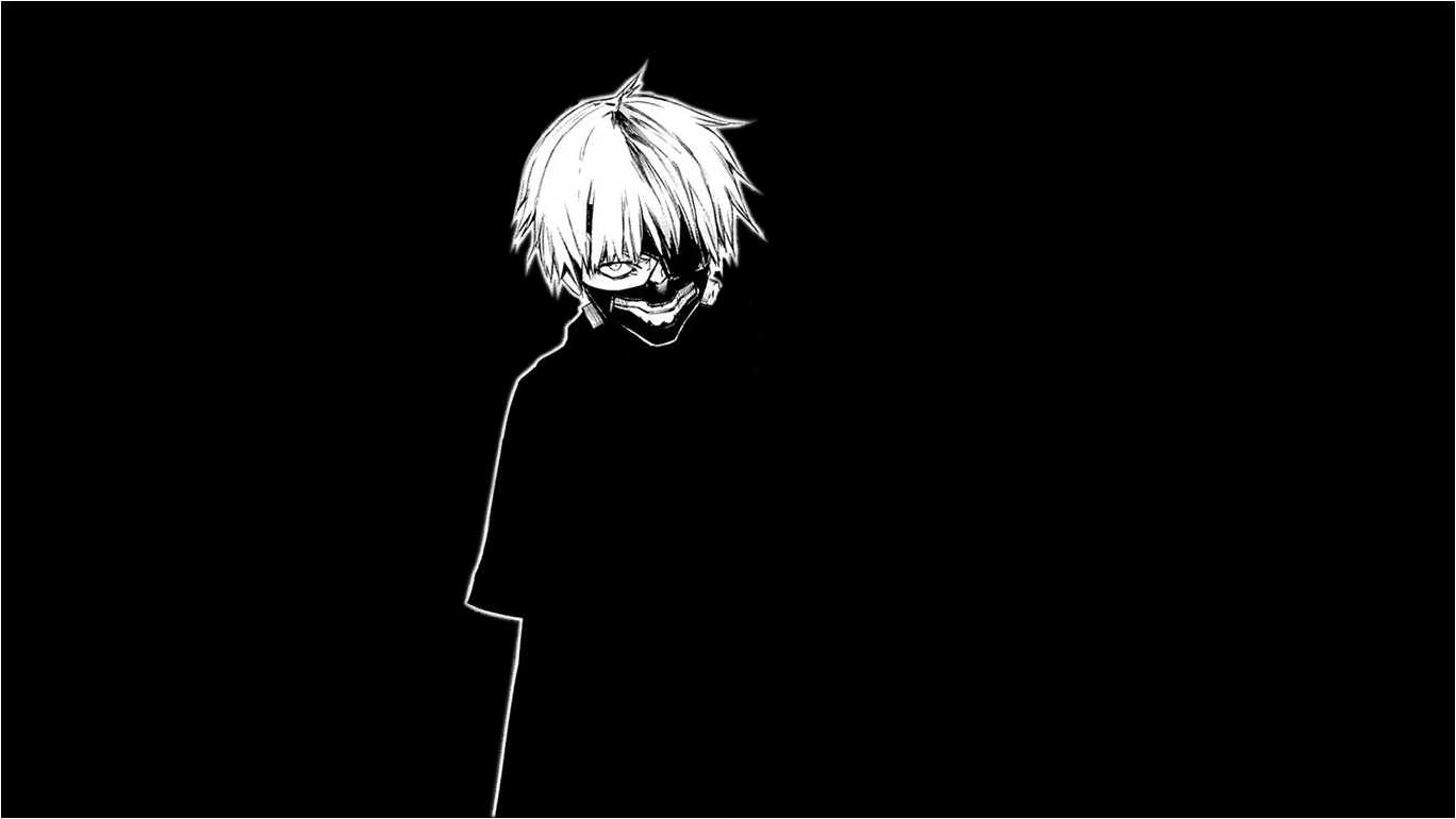 Wallpaper ken kaneki, tokyo ghoul, anime, dark desktop wallpaper, hd image,  picture, background, fed51a