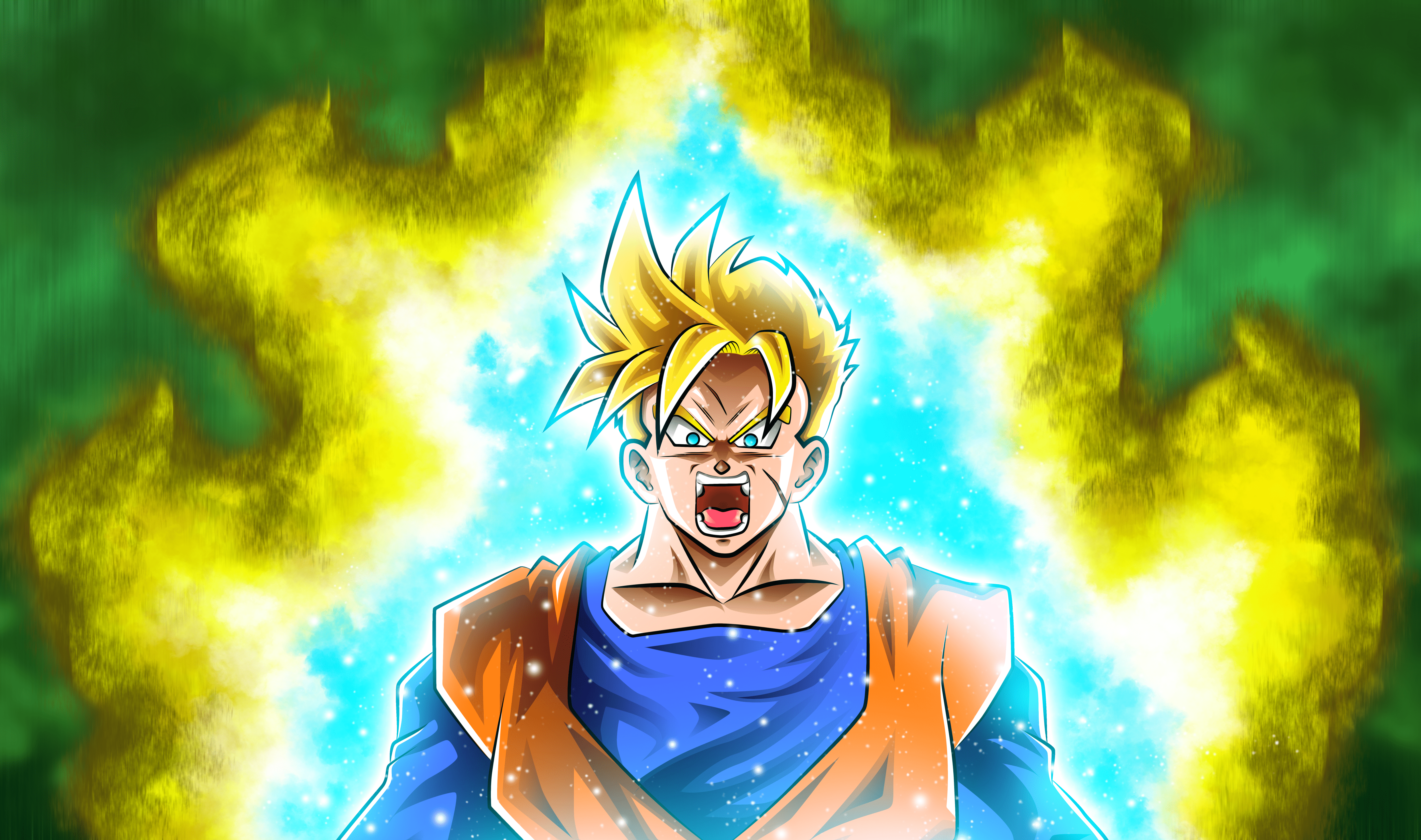 4962x2934 Super Saiyan God Gohan Wallpaper