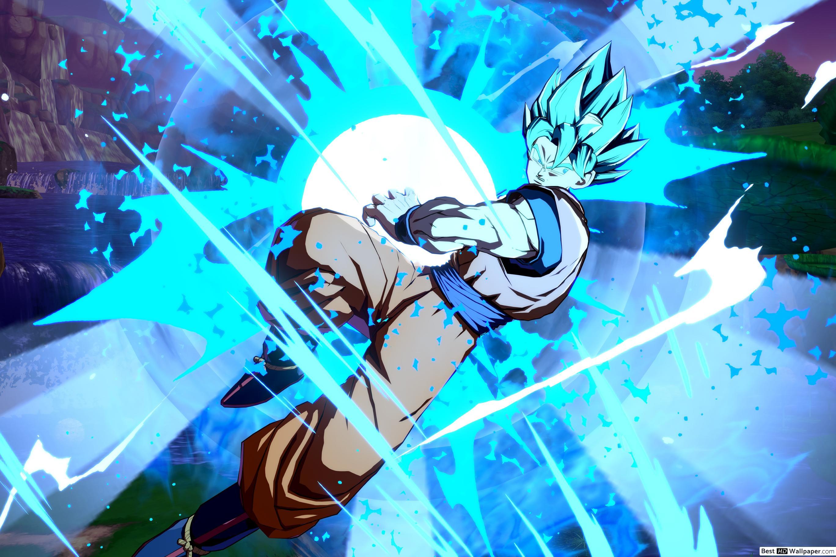 2736x1824 Goku's kamehameha wave HD wallpaper download