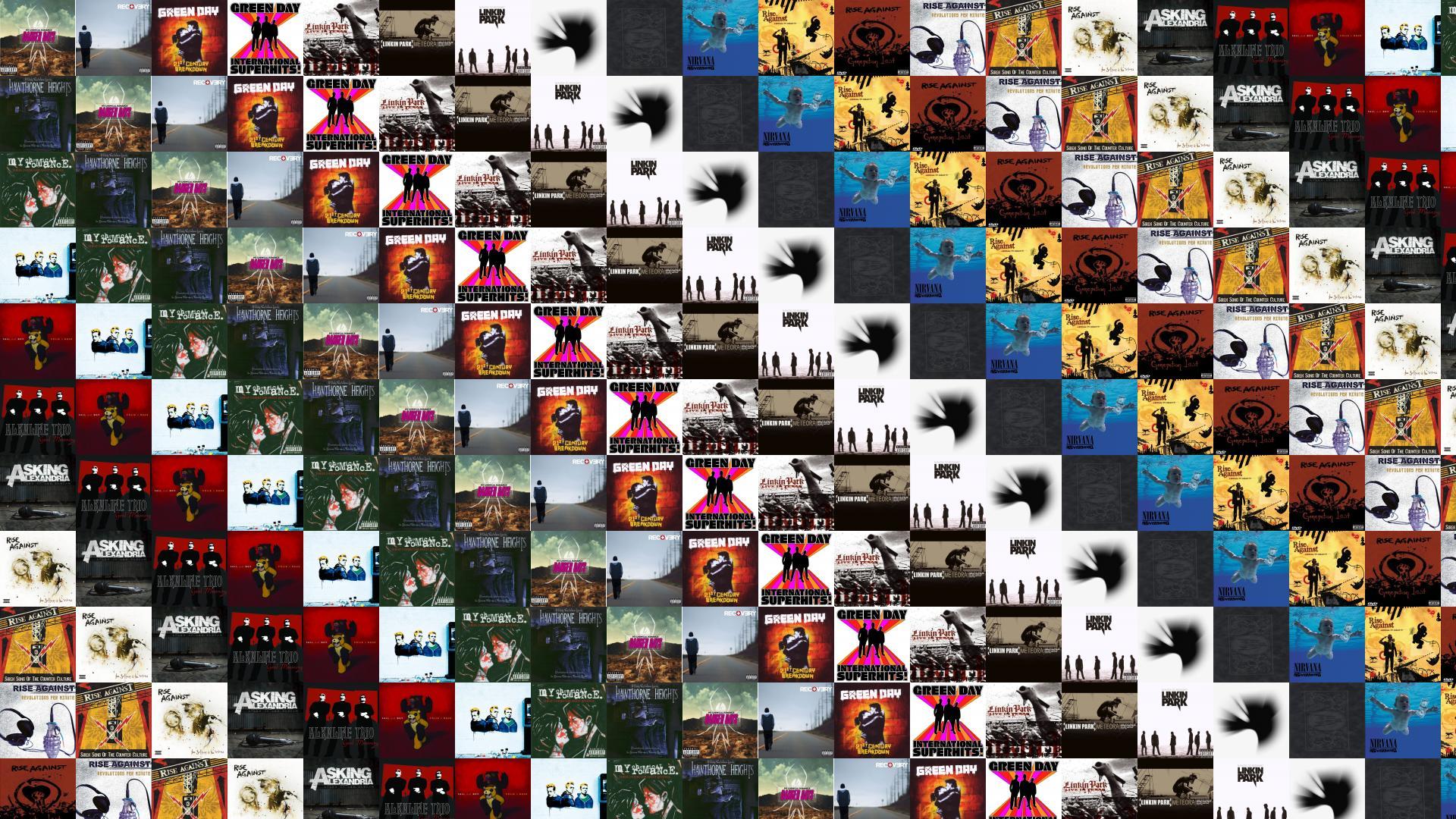 1920x1080 My Chemical Romance Danger Days Eminem Recovery Green Wallpaper « Tiled Desktop Wallpaper