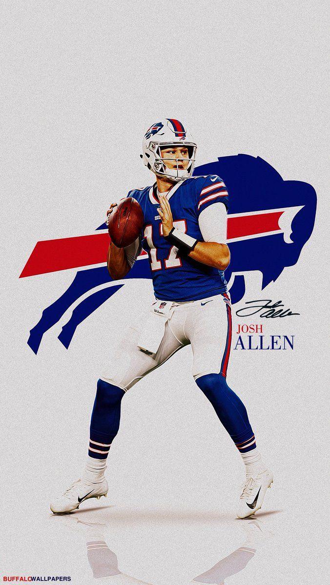 Josh Allen Wallpaper Explore more American, American Football Quarterback,  Buffalo Bills, Football, Game w…