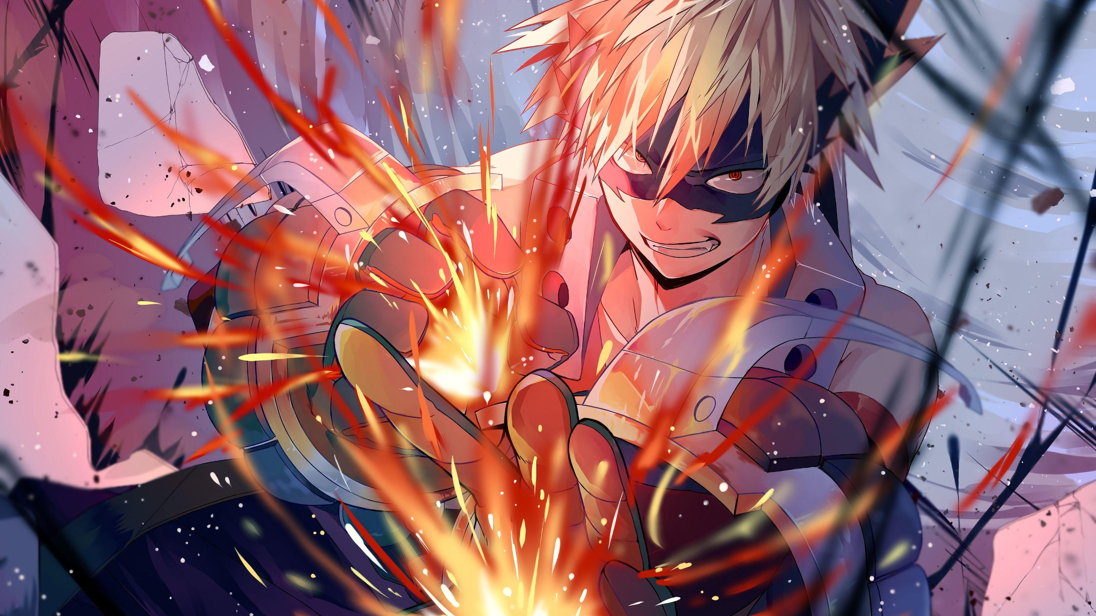 3840x2160 Wallpaper 4k Katsuki Bakugou My Hero Academic 4k 4k Wallpaper, Anime Wallpaper, Artist Wallpaper, Artwork Wallpaper, Digital Art Wallpaper, Hd Wallpaper,. Anime, Hero Wallpaper, Hero