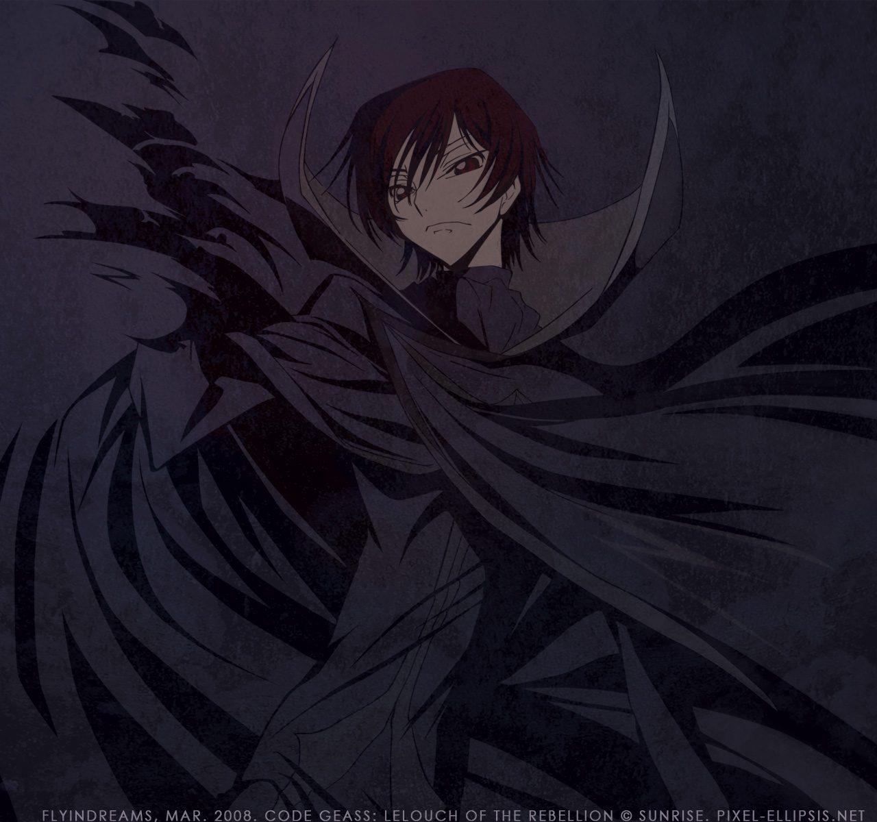 1280x1200 Cool Artwork Wallpaper Of Lelouch Lamperouge